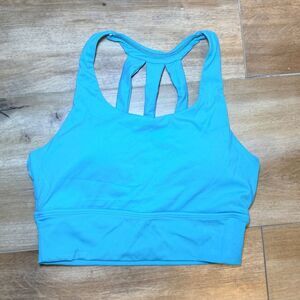 Women’s blue Sports Bra activewear size medium stretchy